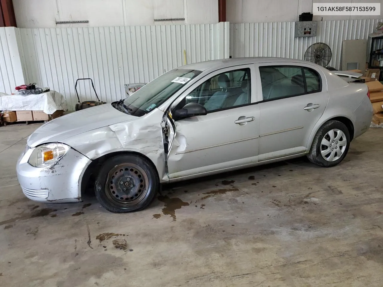 2008 Chevrolet Cobalt Ls VIN: 1G1AK58F587153599 Lot: 78911394