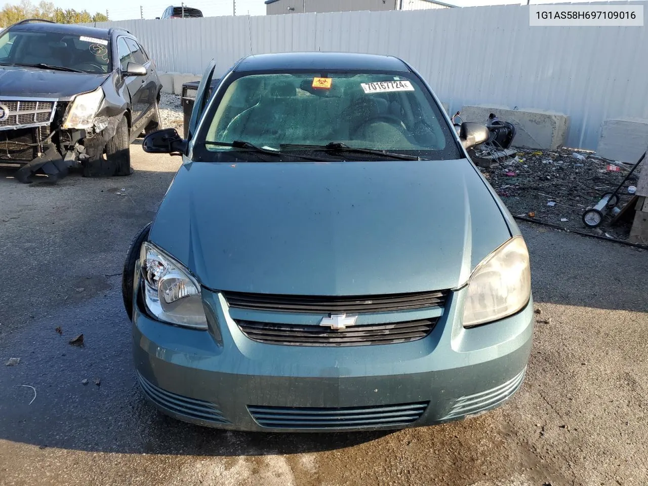 2009 Chevrolet Cobalt Ls VIN: 1G1AS58H697109016 Lot: 70167724