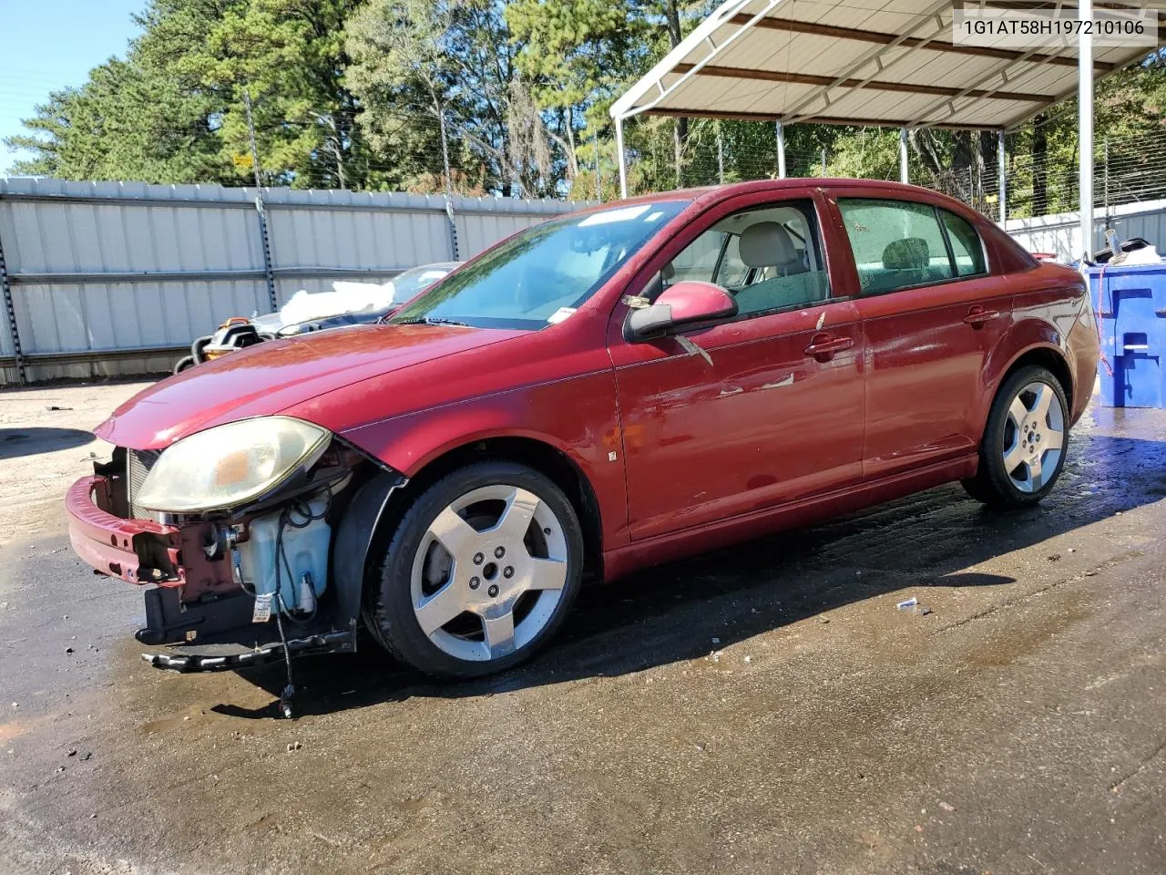 2009 Chevrolet Cobalt Lt VIN: 1G1AT58H197210106 Lot: 75720254