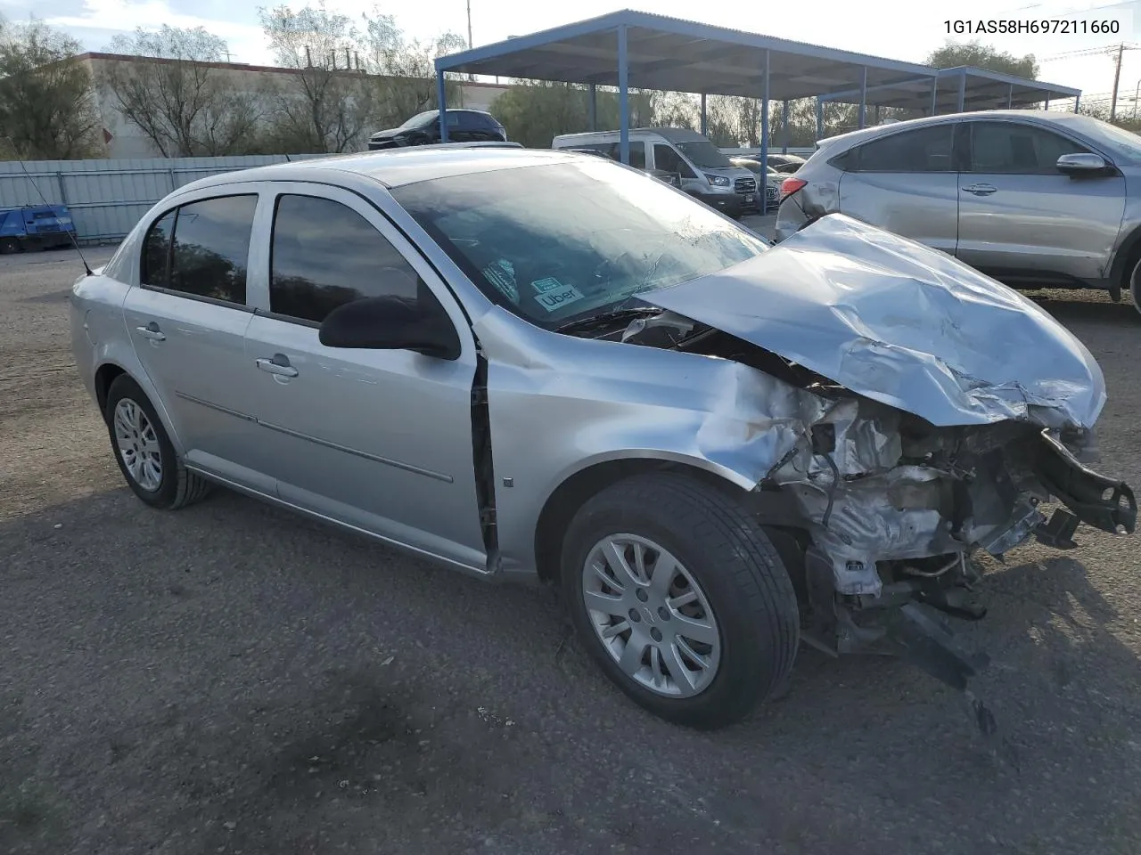 2009 Chevrolet Cobalt Ls VIN: 1G1AS58H697211660 Lot: 76482694