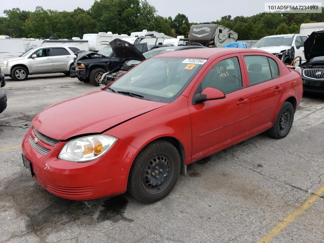 2010 Chevrolet Cobalt 1Lt VIN: 1G1AD5F56A7234993 Lot: 71252704