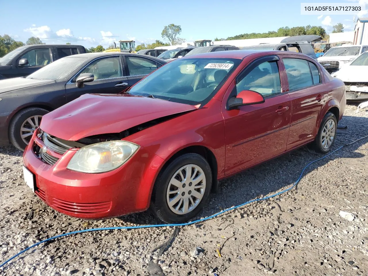 2010 Chevrolet Cobalt 1Lt VIN: 1G1AD5F51A7127303 Lot: 72529814