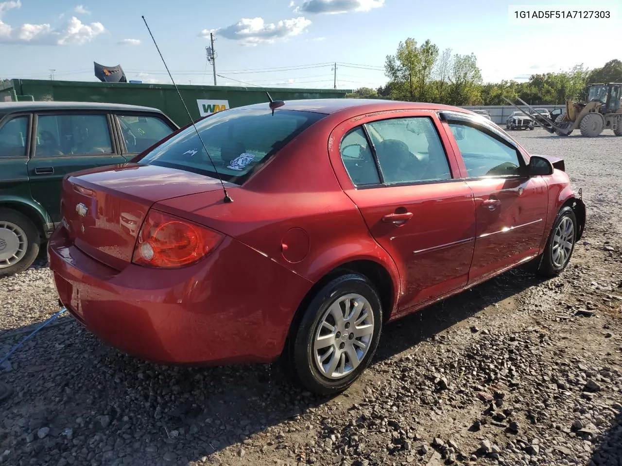 2010 Chevrolet Cobalt 1Lt VIN: 1G1AD5F51A7127303 Lot: 72529814