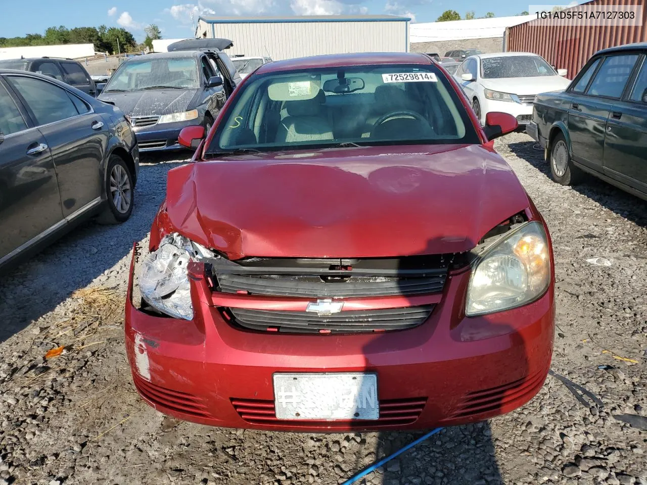 2010 Chevrolet Cobalt 1Lt VIN: 1G1AD5F51A7127303 Lot: 72529814