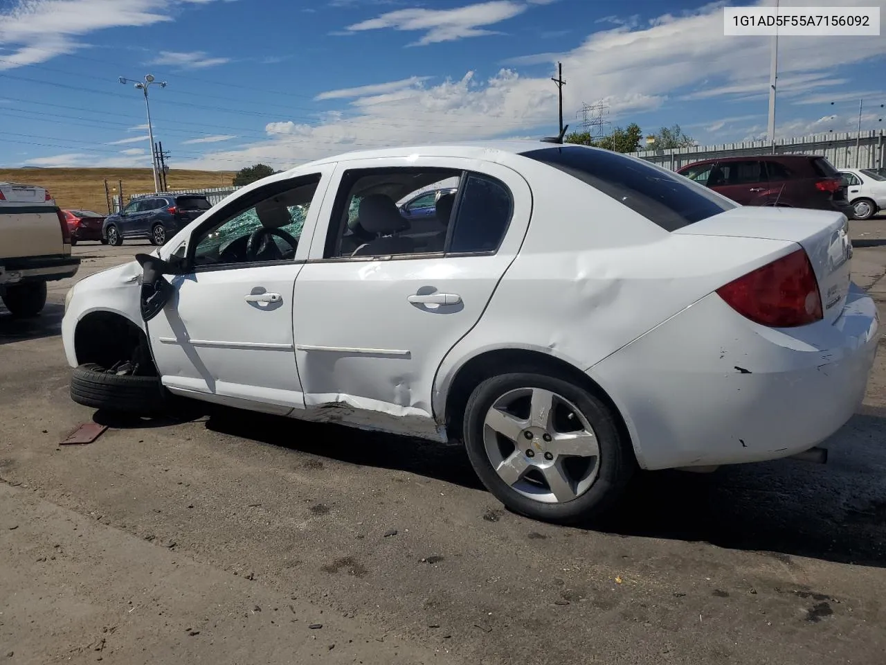 2010 Chevrolet Cobalt 1Lt VIN: 1G1AD5F55A7156092 Lot: 72545994