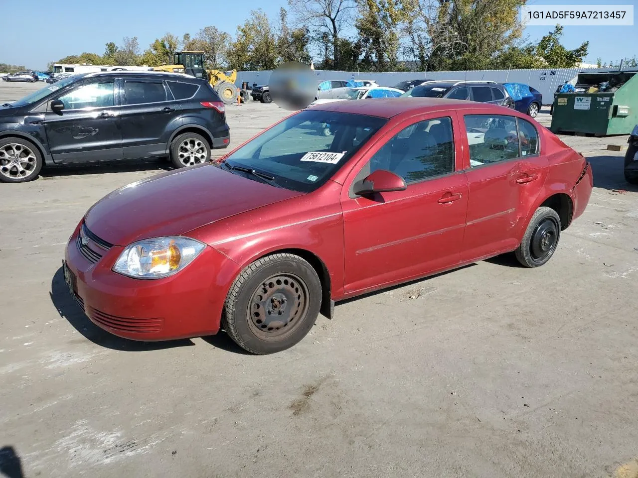 2010 Chevrolet Cobalt 1Lt VIN: 1G1AD5F59A7213457 Lot: 75612104