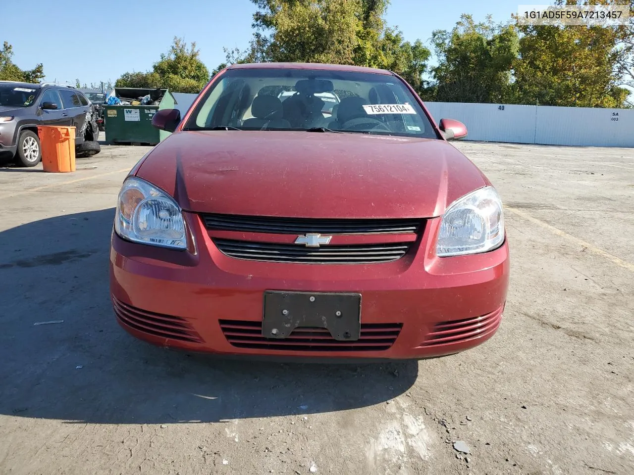 2010 Chevrolet Cobalt 1Lt VIN: 1G1AD5F59A7213457 Lot: 75612104