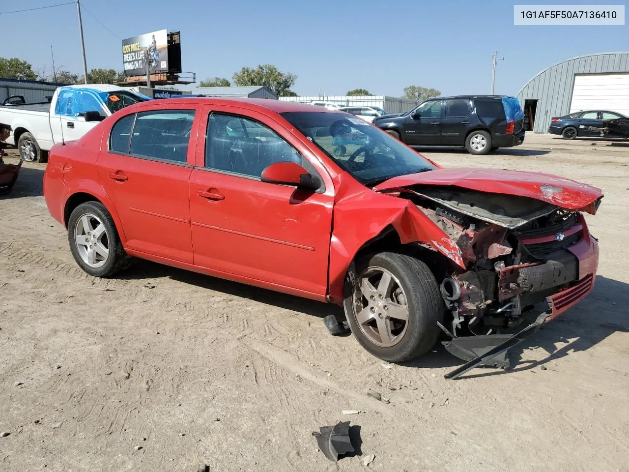 2010 Chevrolet Cobalt 2Lt VIN: 1G1AF5F50A7136410 Lot: 76833084