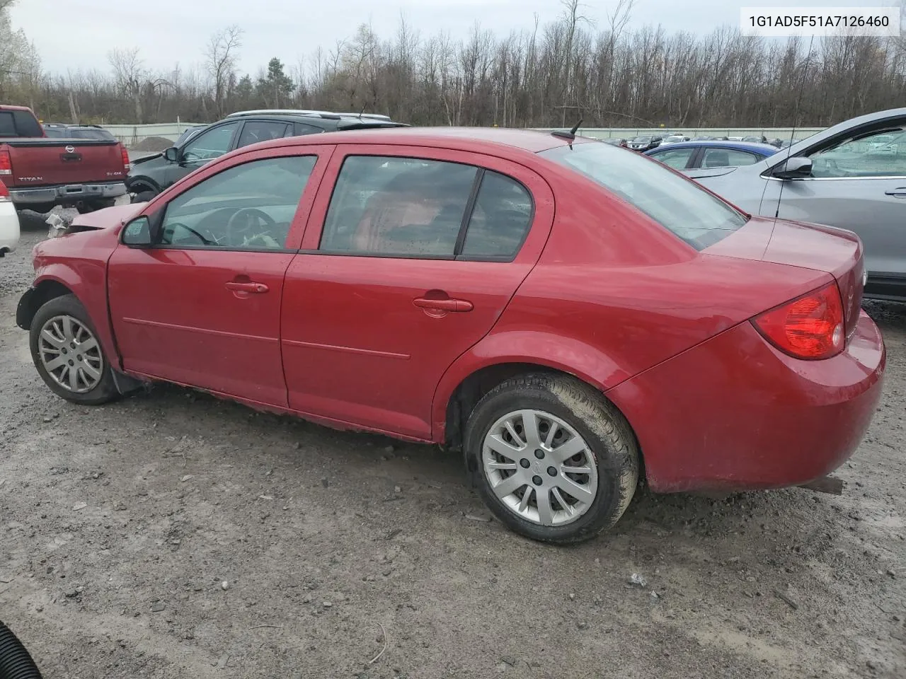 2010 Chevrolet Cobalt 1Lt VIN: 1G1AD5F51A7126460 Lot: 77784254