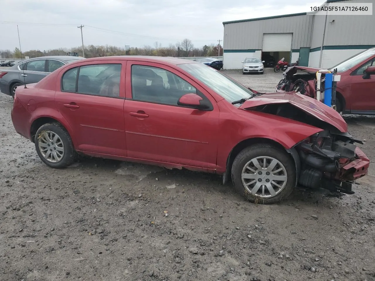 2010 Chevrolet Cobalt 1Lt VIN: 1G1AD5F51A7126460 Lot: 77784254