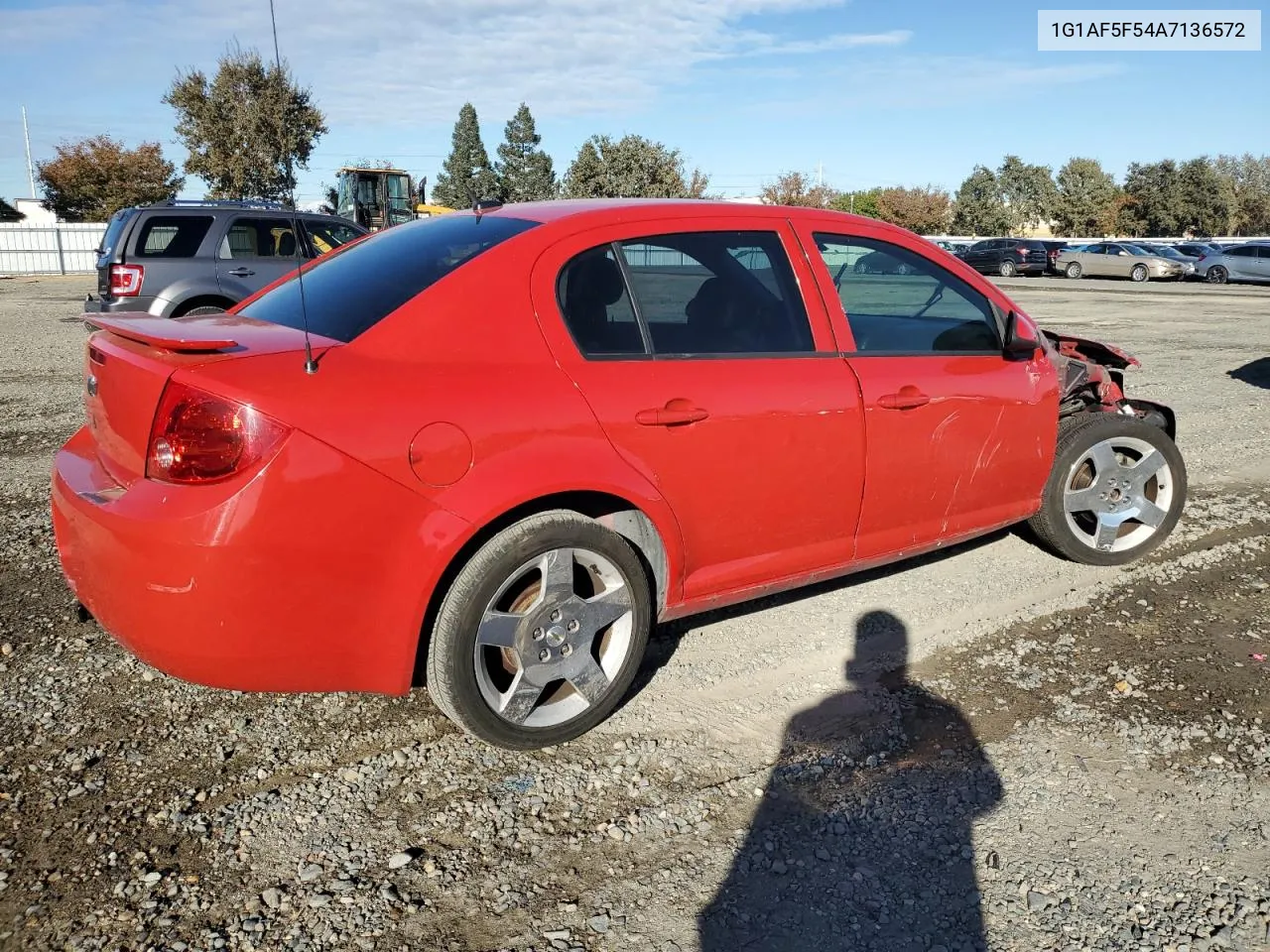 2010 Chevrolet Cobalt 2Lt VIN: 1G1AF5F54A7136572 Lot: 78867154