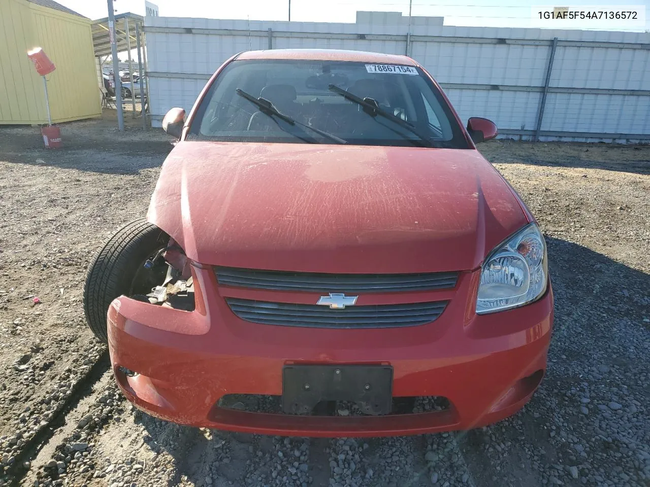 2010 Chevrolet Cobalt 2Lt VIN: 1G1AF5F54A7136572 Lot: 78867154