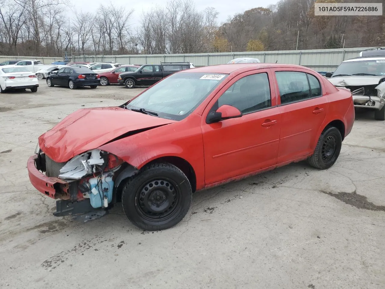 2010 Chevrolet Cobalt 1Lt VIN: 1G1AD5F59A7226886 Lot: 79119694