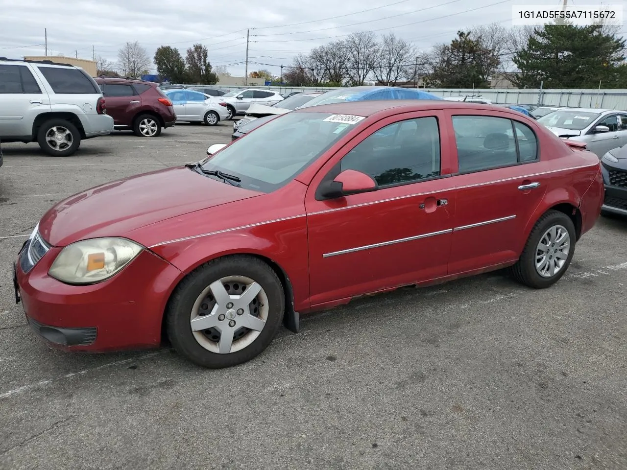 2010 Chevrolet Cobalt 1Lt VIN: 1G1AD5F55A7115672 Lot: 80193884