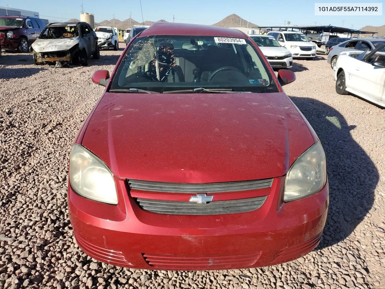 2010 Chevrolet Cobalt 1Lt VIN: 1G1AD5F55A7114392 Lot: 80203954