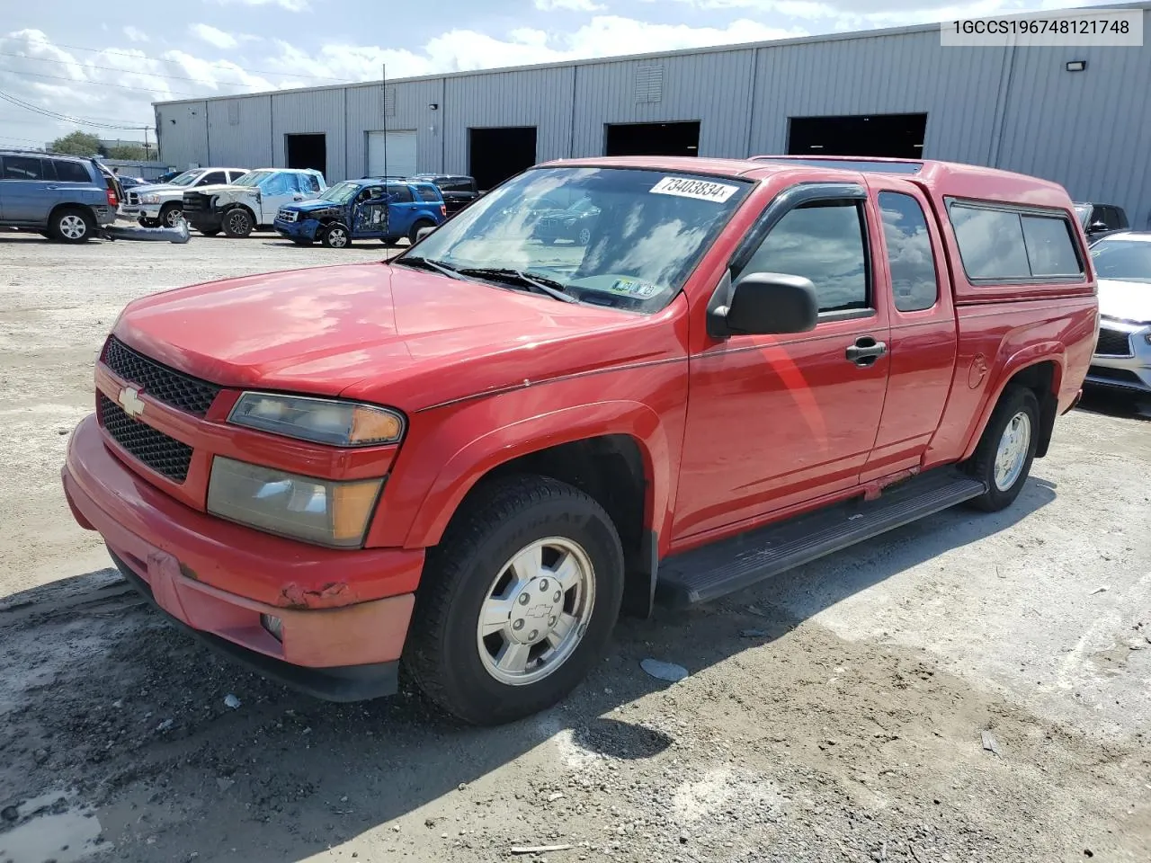 2004 Chevrolet Colorado VIN: 1GCCS196748121748 Lot: 73403834