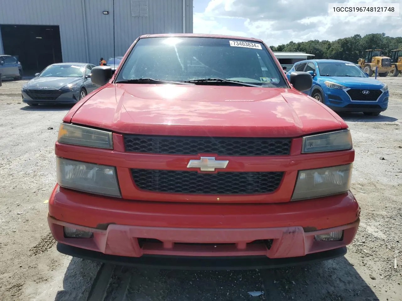 2004 Chevrolet Colorado VIN: 1GCCS196748121748 Lot: 73403834