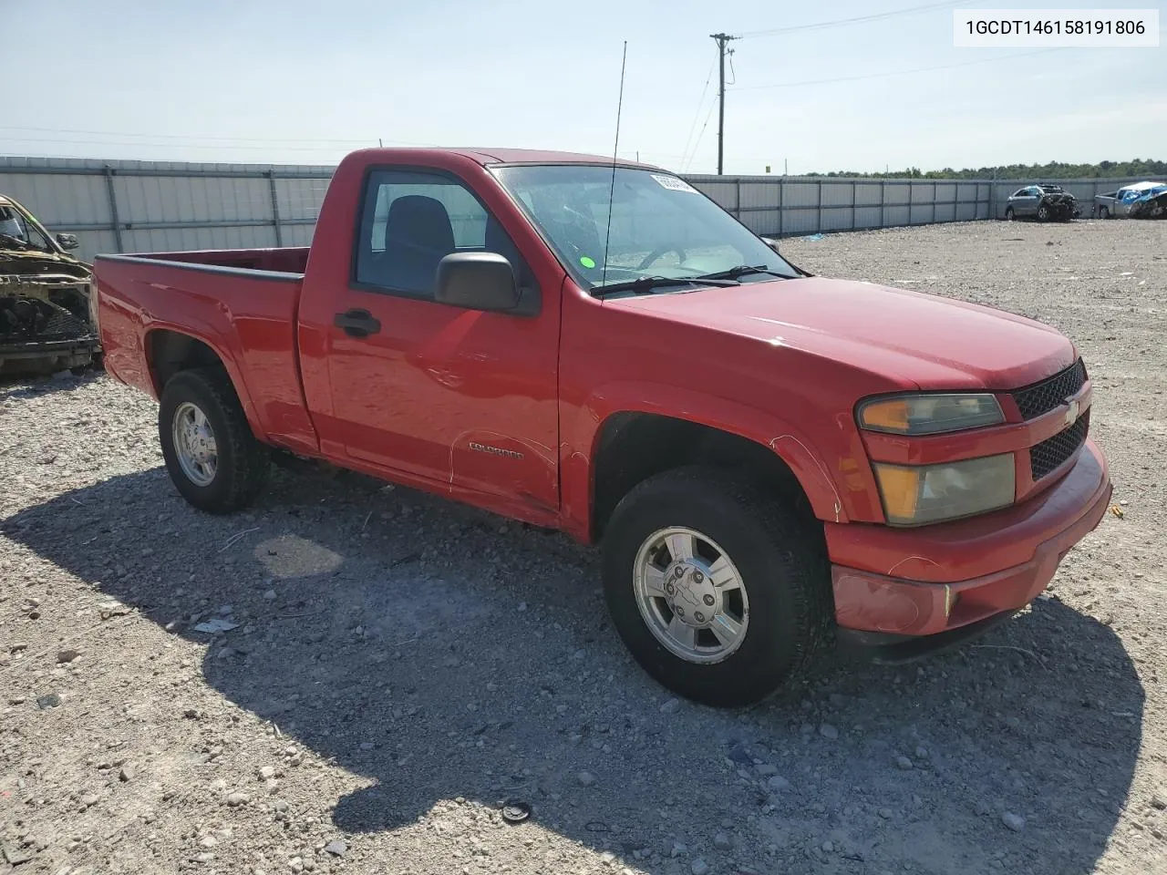 2005 Chevrolet Colorado VIN: 1GCDT146158191806 Lot: 66634164