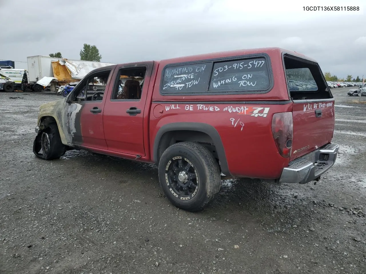 1GCDT136X58115888 2005 Chevrolet Colorado