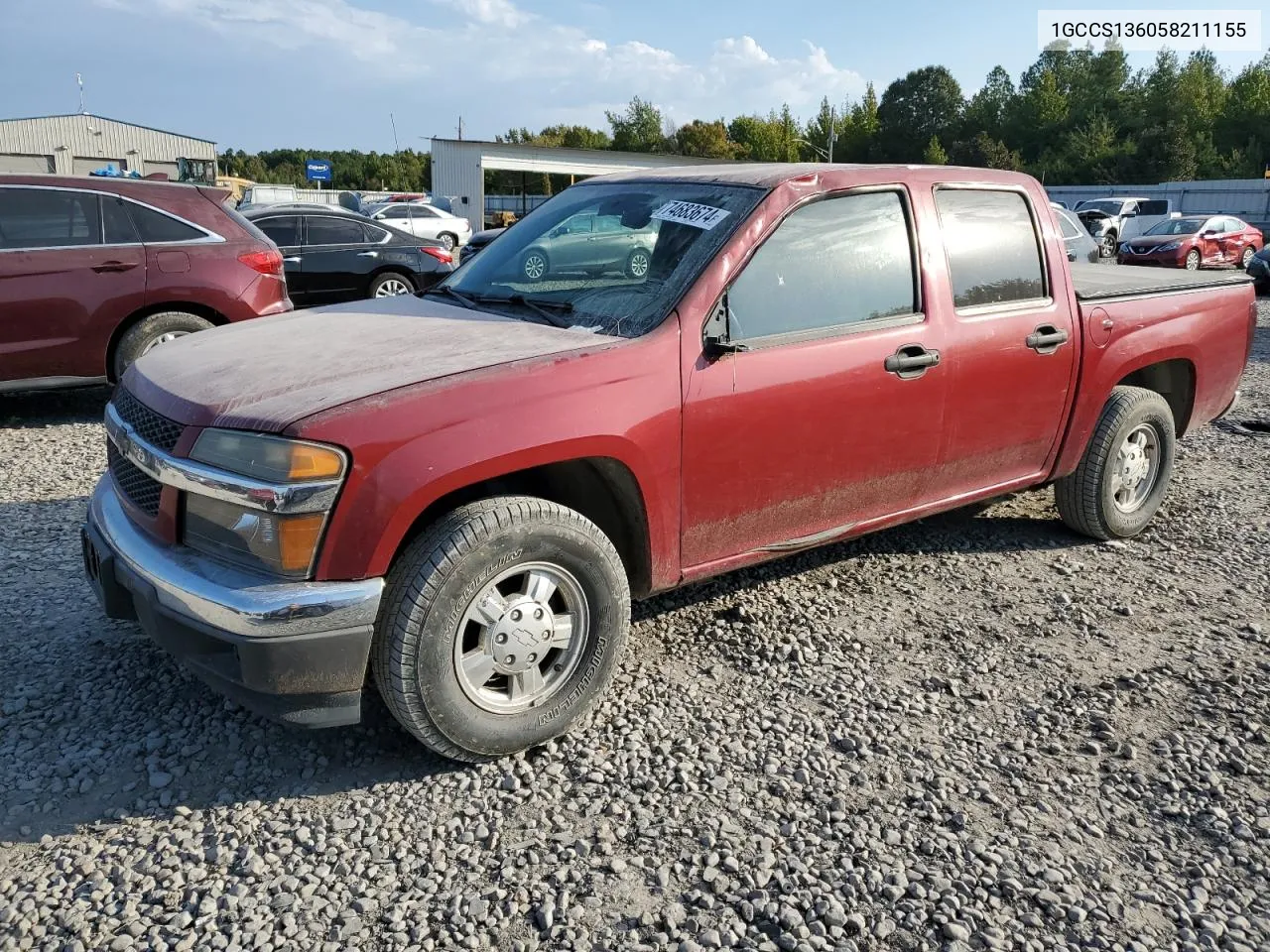 2005 Chevrolet Colorado VIN: 1GCCS136058211155 Lot: 74683674