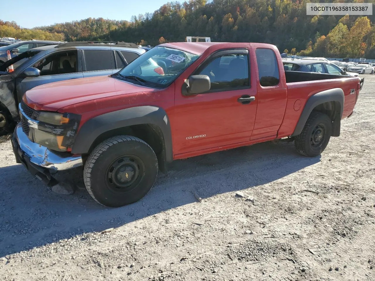 2005 Chevrolet Colorado VIN: 1GCDT196358153387 Lot: 75905714