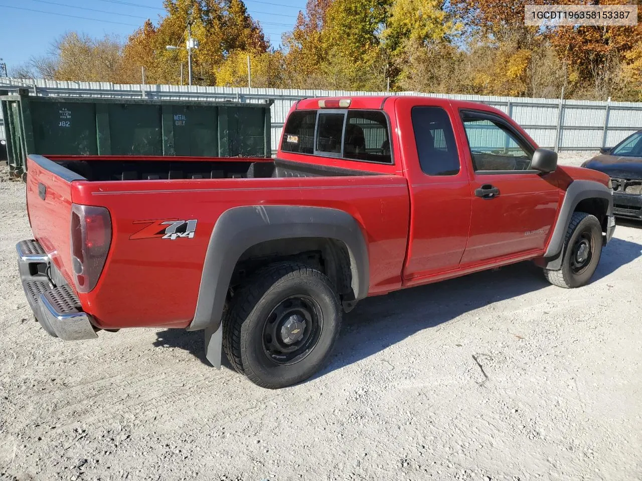 2005 Chevrolet Colorado VIN: 1GCDT196358153387 Lot: 75905714