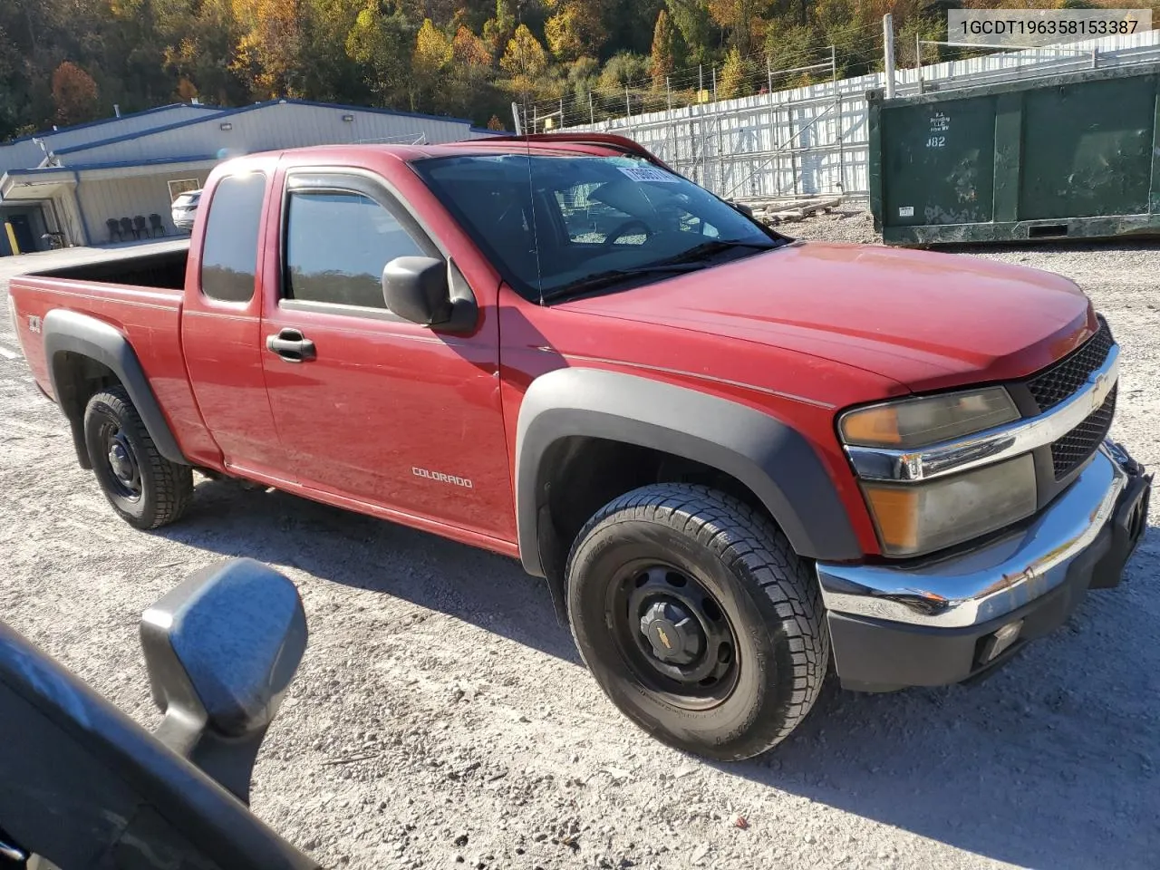 2005 Chevrolet Colorado VIN: 1GCDT196358153387 Lot: 75905714