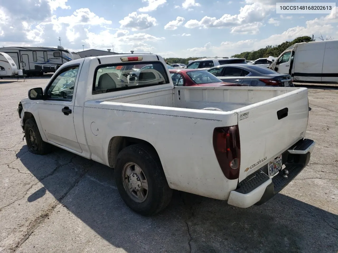 1GCCS148168202613 2006 Chevrolet Colorado