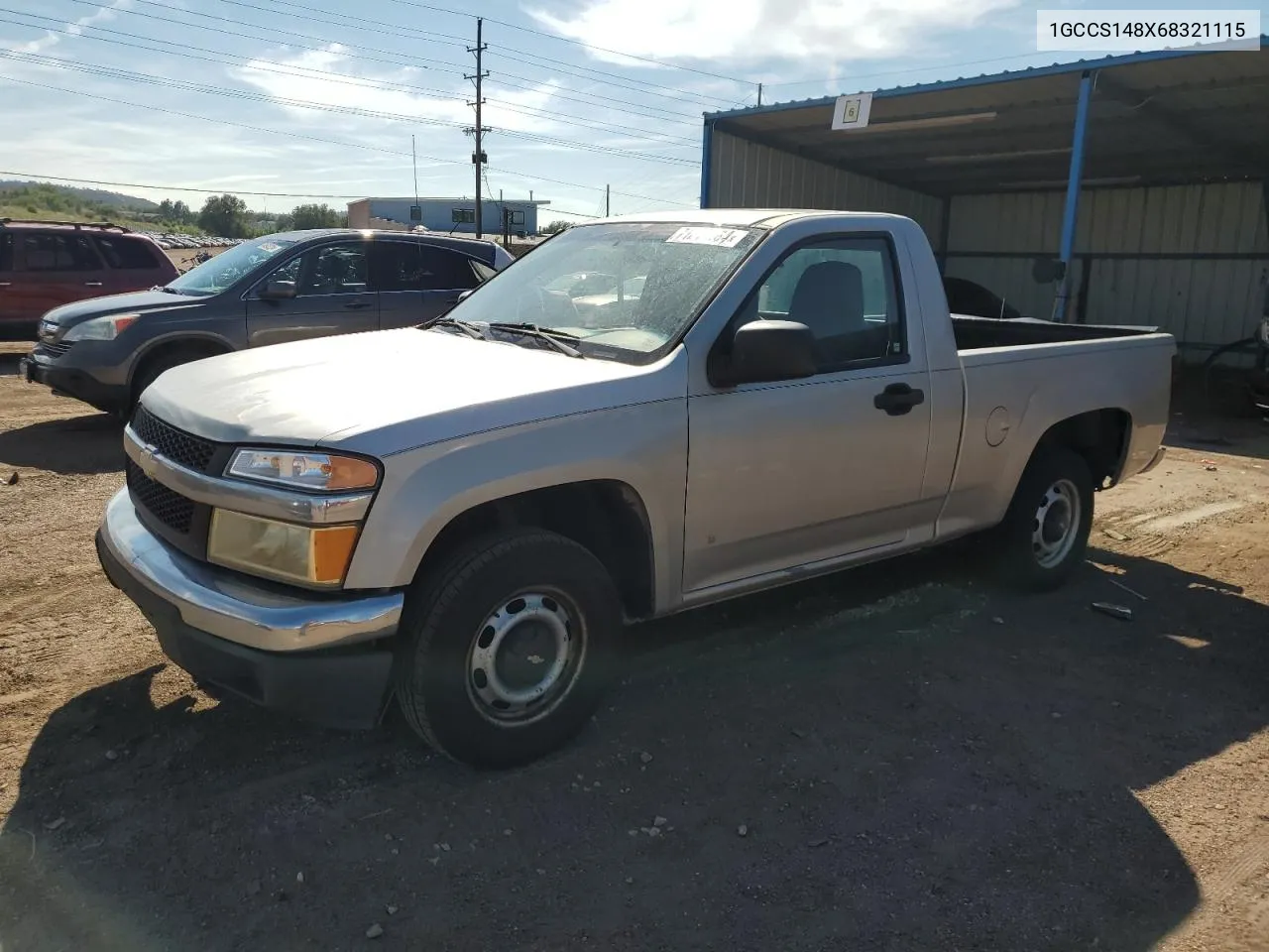 1GCCS148X68321115 2006 Chevrolet Colorado