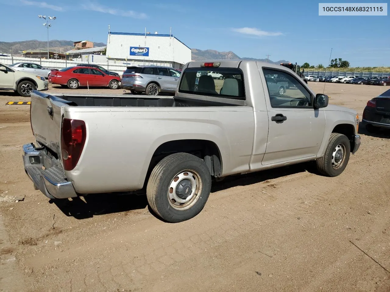 1GCCS148X68321115 2006 Chevrolet Colorado