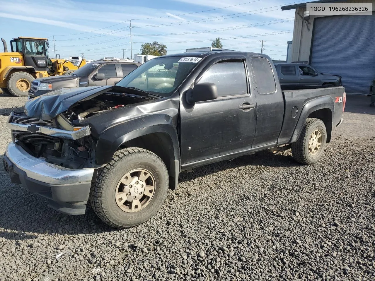 2006 Chevrolet Colorado VIN: 1GCDT196268236326 Lot: 72537674