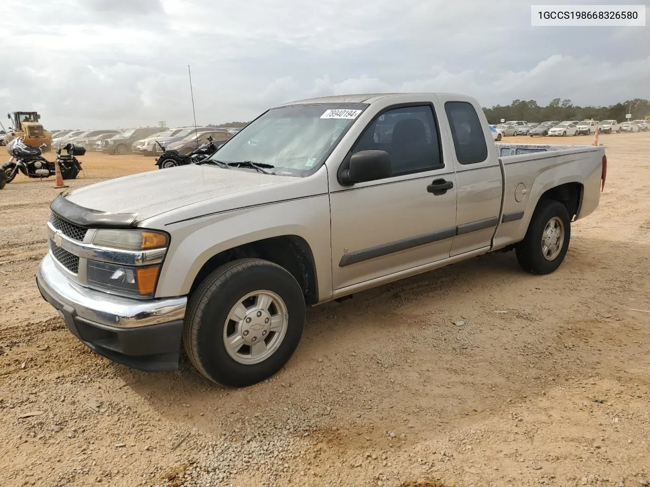 2006 Chevrolet Colorado VIN: 1GCCS198668326580 Lot: 78940194