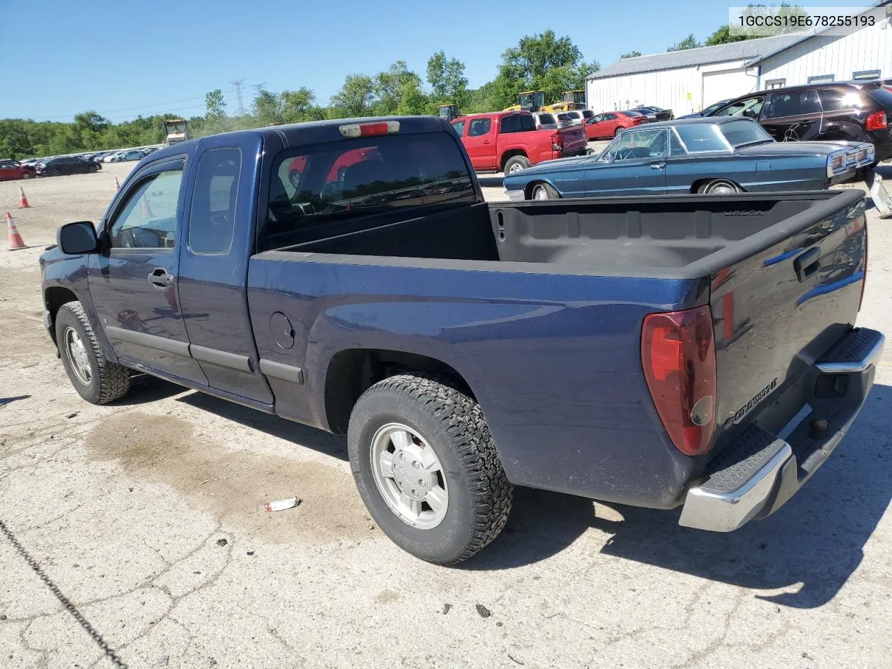 1GCCS19E678255193 2007 Chevrolet Colorado