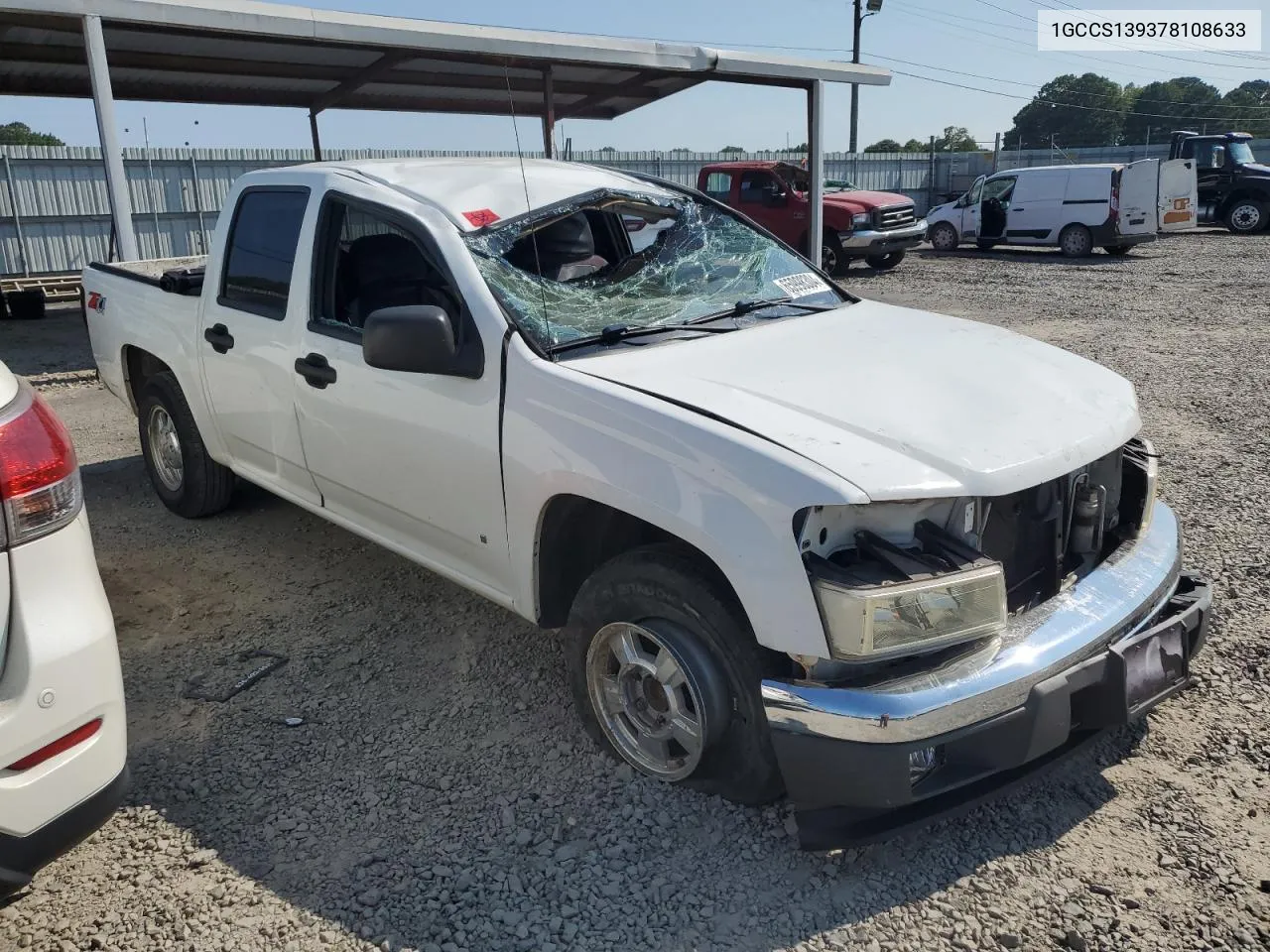 2007 Chevrolet Colorado VIN: 1GCCS139378108633 Lot: 65998304