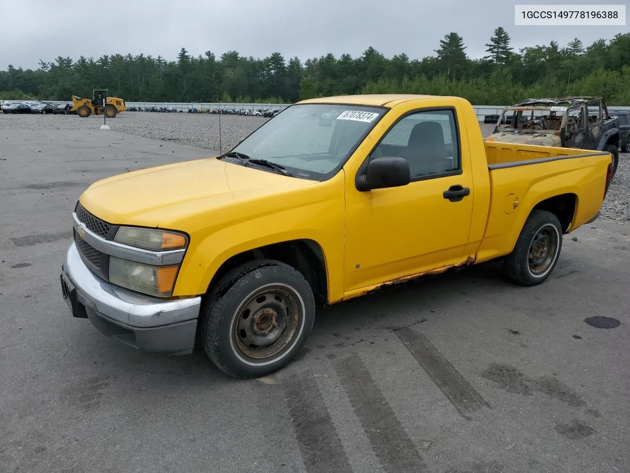 2007 Chevrolet Colorado VIN: 1GCCS149778196388 Lot: 67078374