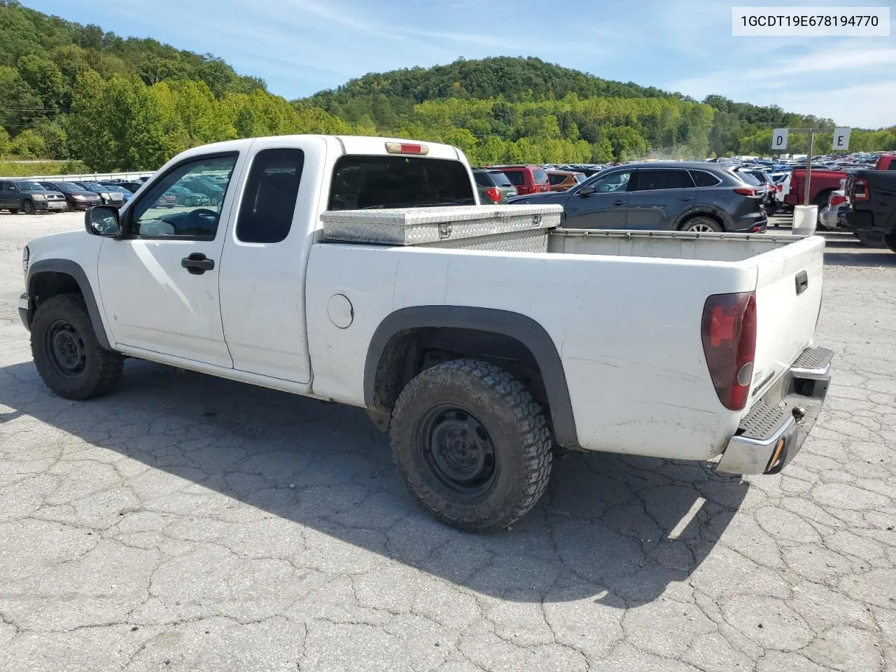 2007 Chevrolet Colorado VIN: 1GCDT19E678194770 Lot: 70185044