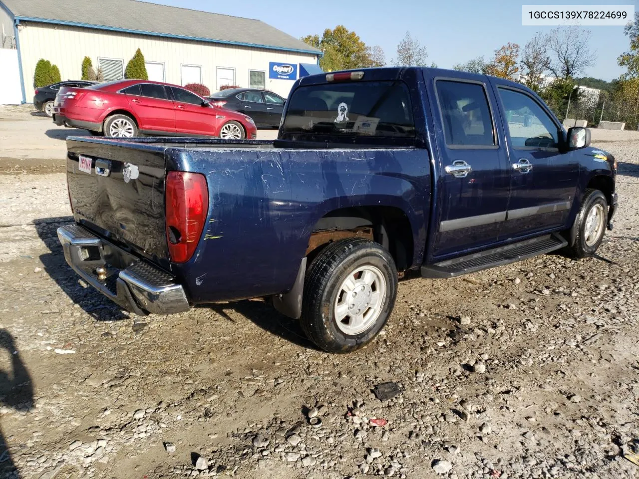 1GCCS139X78224699 2007 Chevrolet Colorado