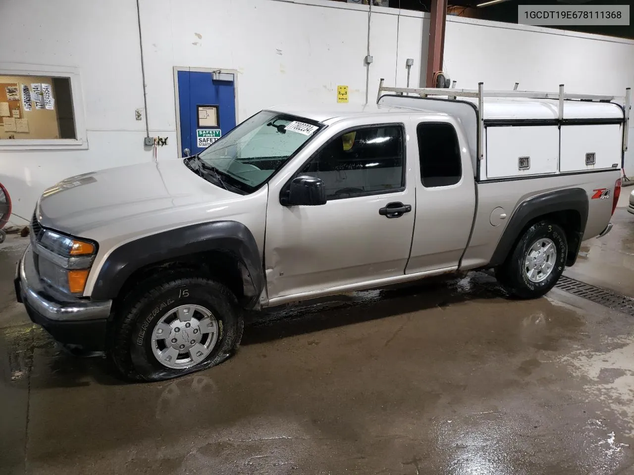 2007 Chevrolet Colorado VIN: 1GCDT19E678111368 Lot: 77802234