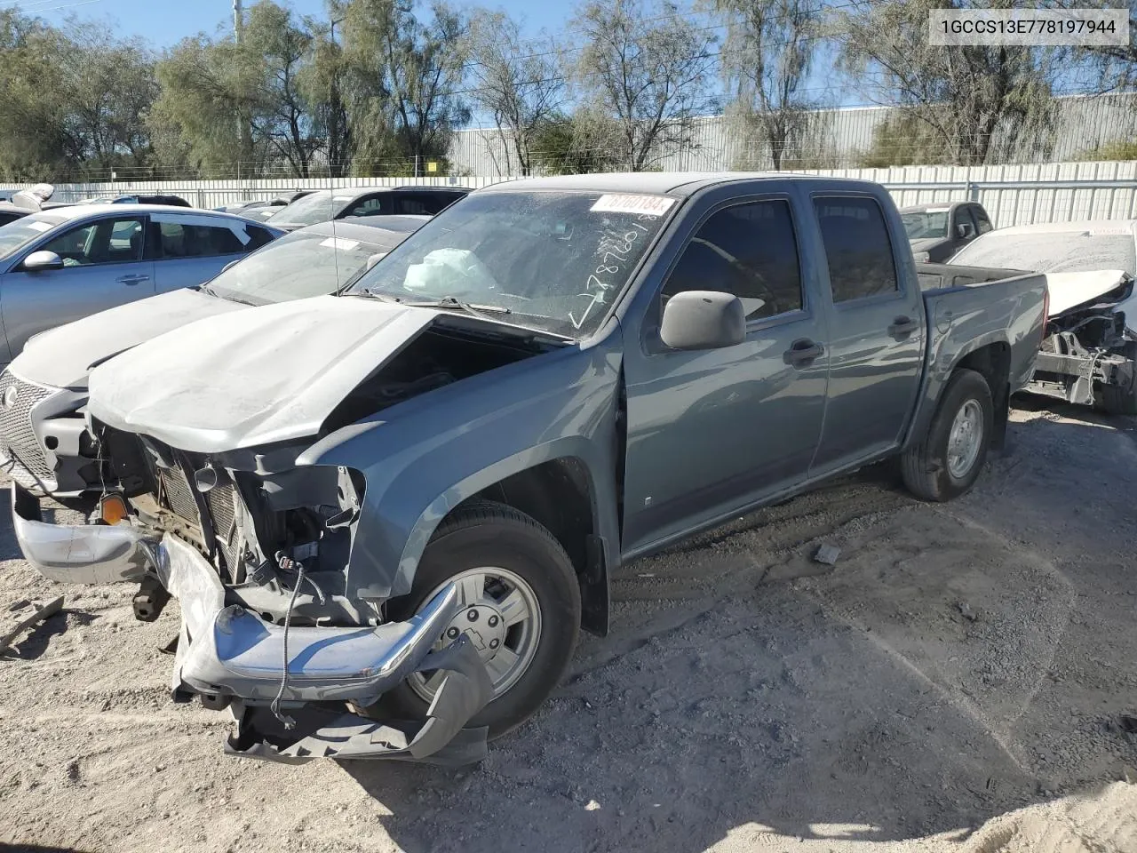 2007 Chevrolet Colorado VIN: 1GCCS13E778197944 Lot: 78760184