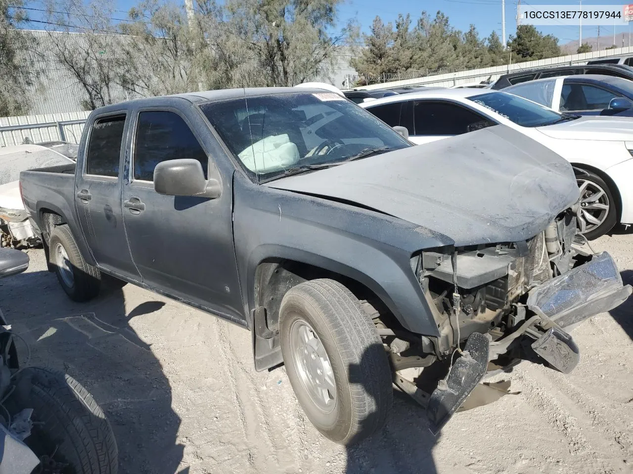 2007 Chevrolet Colorado VIN: 1GCCS13E778197944 Lot: 78760184