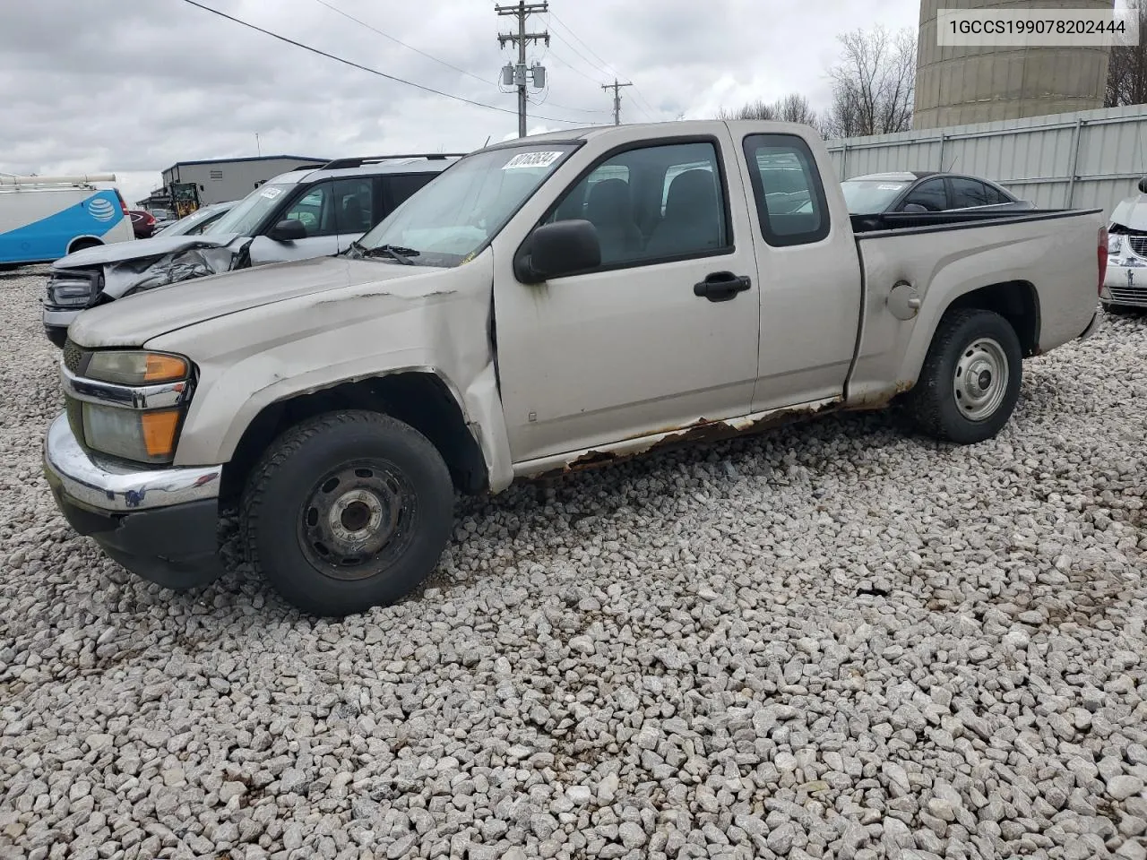 2007 Chevrolet Colorado VIN: 1GCCS199078202444 Lot: 80163634