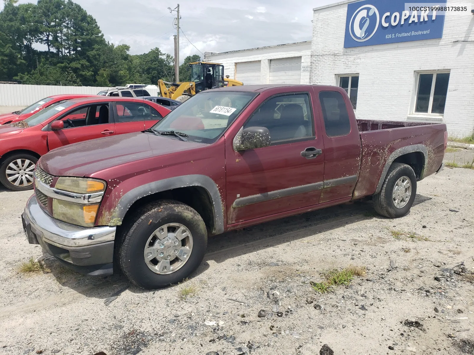 2008 Chevrolet Colorado VIN: 1GCCS199988173835 Lot: 66181154