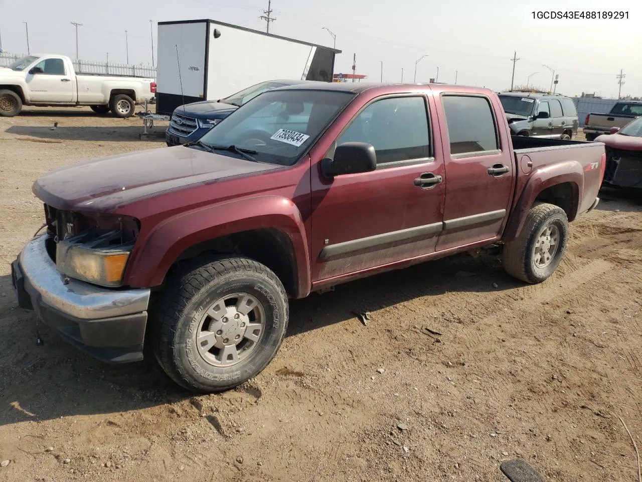 2008 Chevrolet Colorado Lt VIN: 1GCDS43E488189291 Lot: 73930434