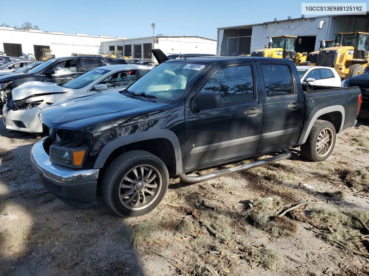 2008 Chevrolet Colorado VIN: 1GCCS13E988125192 Lot: 77455784