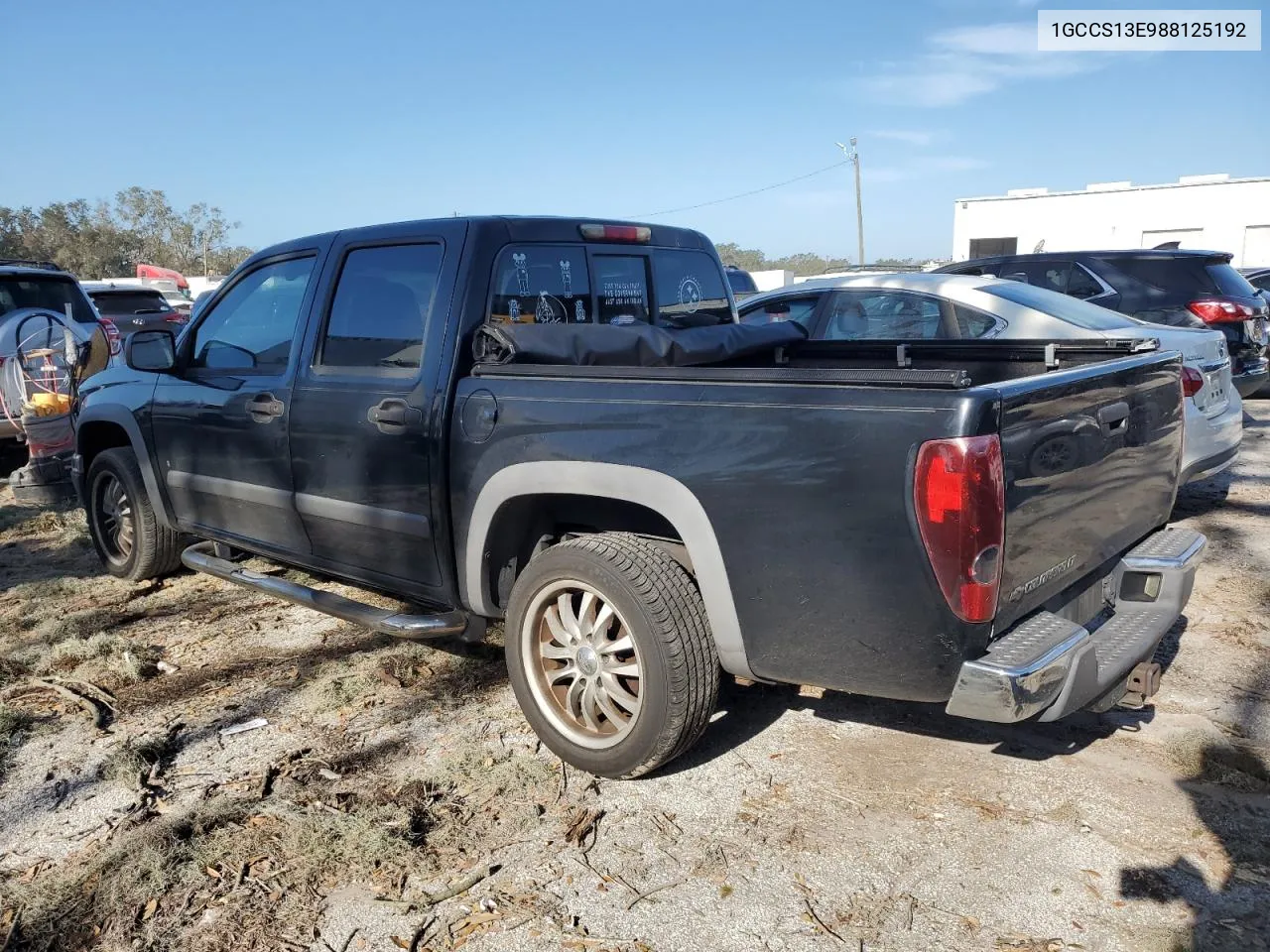 2008 Chevrolet Colorado VIN: 1GCCS13E988125192 Lot: 77455784