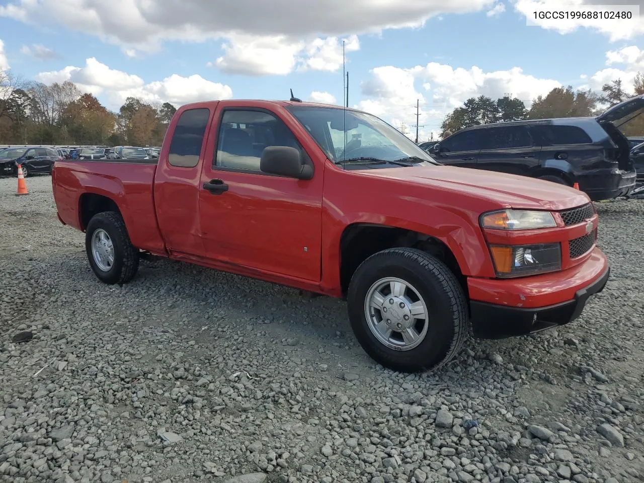 2008 Chevrolet Colorado VIN: 1GCCS199688102480 Lot: 78703814