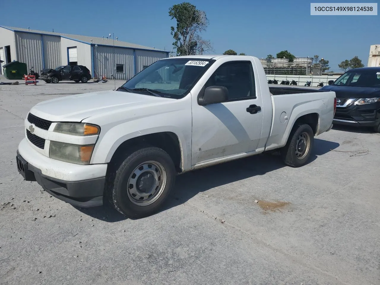 2009 Chevrolet Colorado VIN: 1GCCS149X98124538 Lot: 53152934