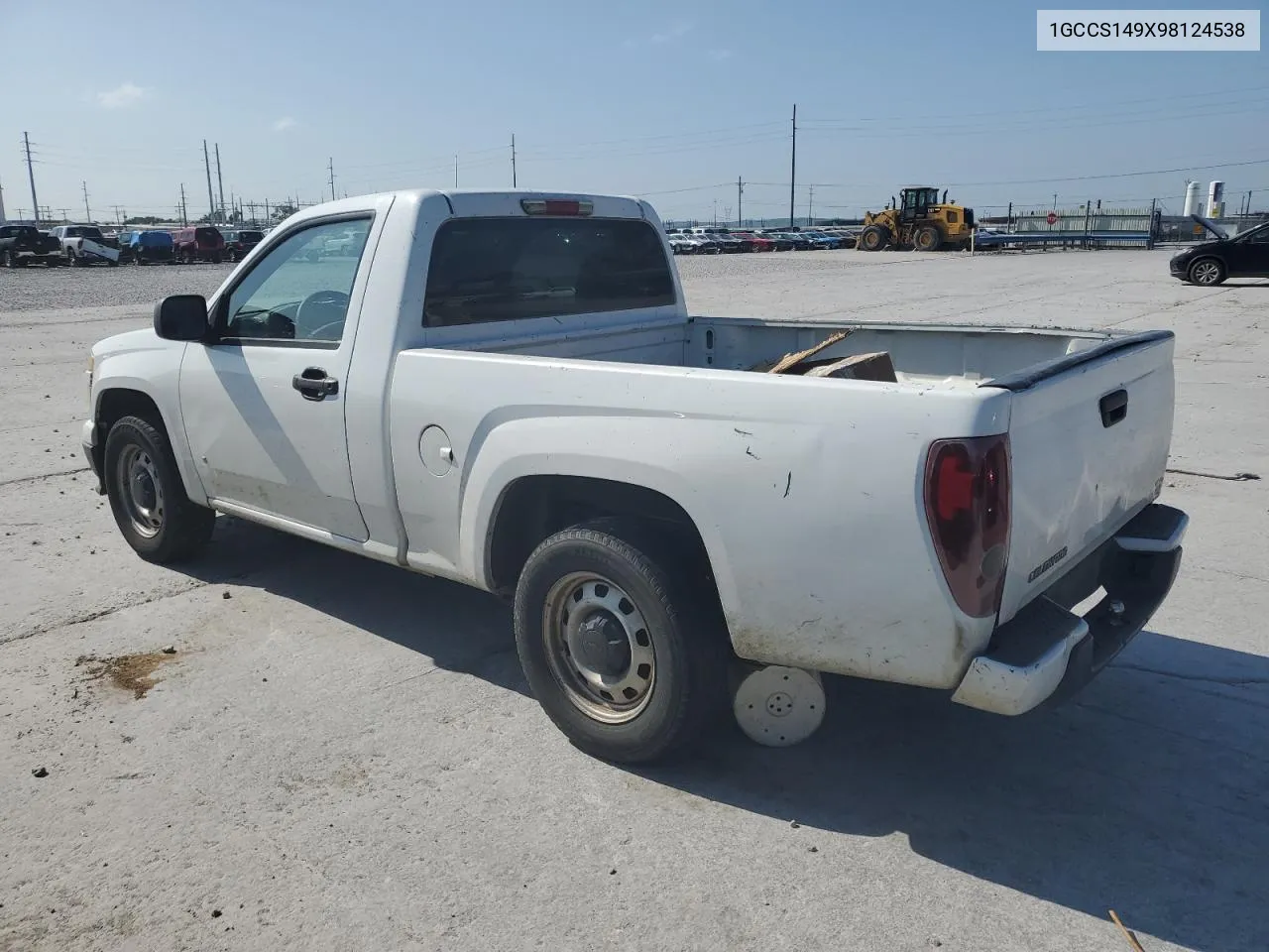 2009 Chevrolet Colorado VIN: 1GCCS149X98124538 Lot: 53152934