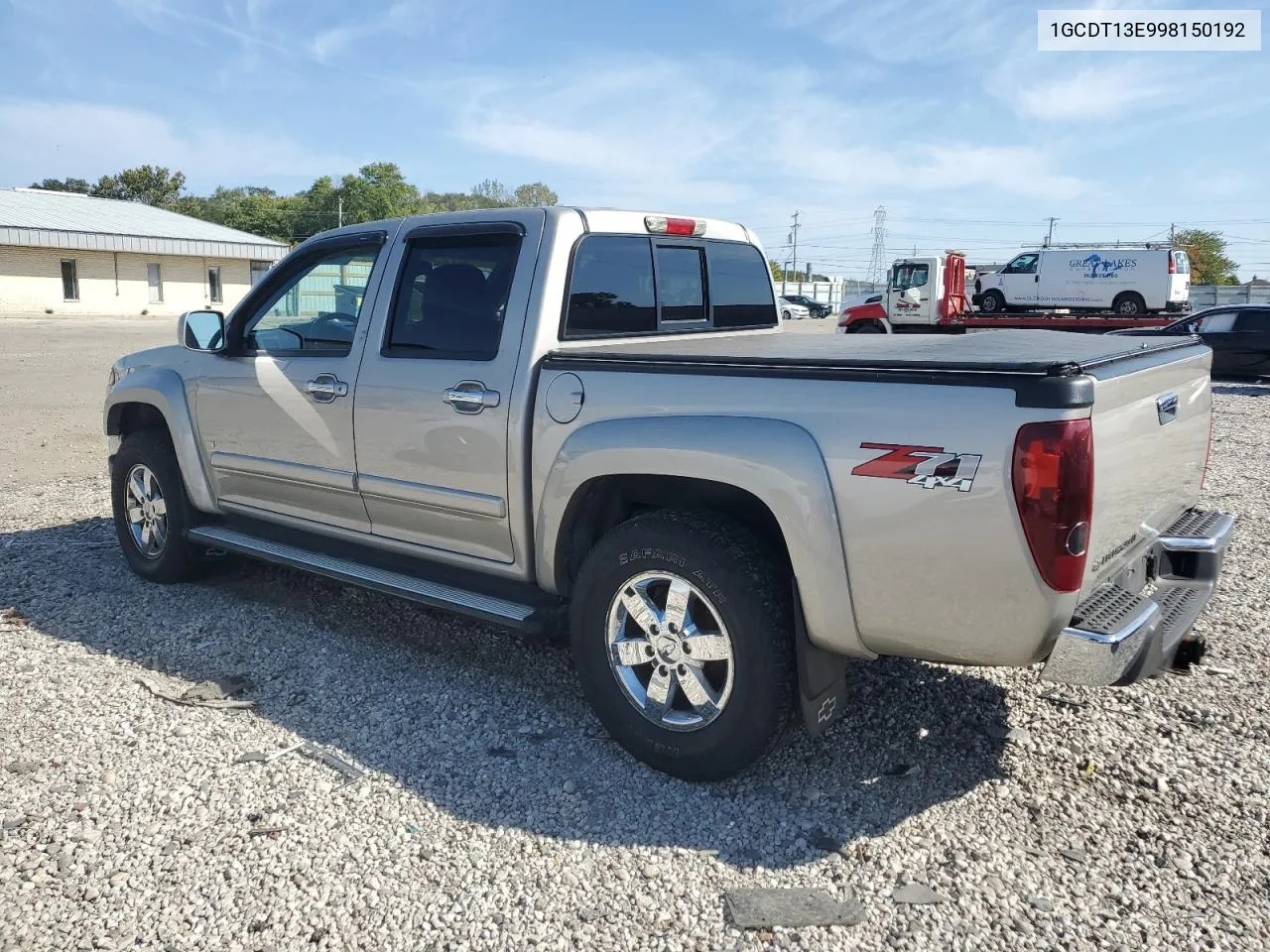 2009 Chevrolet Colorado VIN: 1GCDT13E998150192 Lot: 74343134