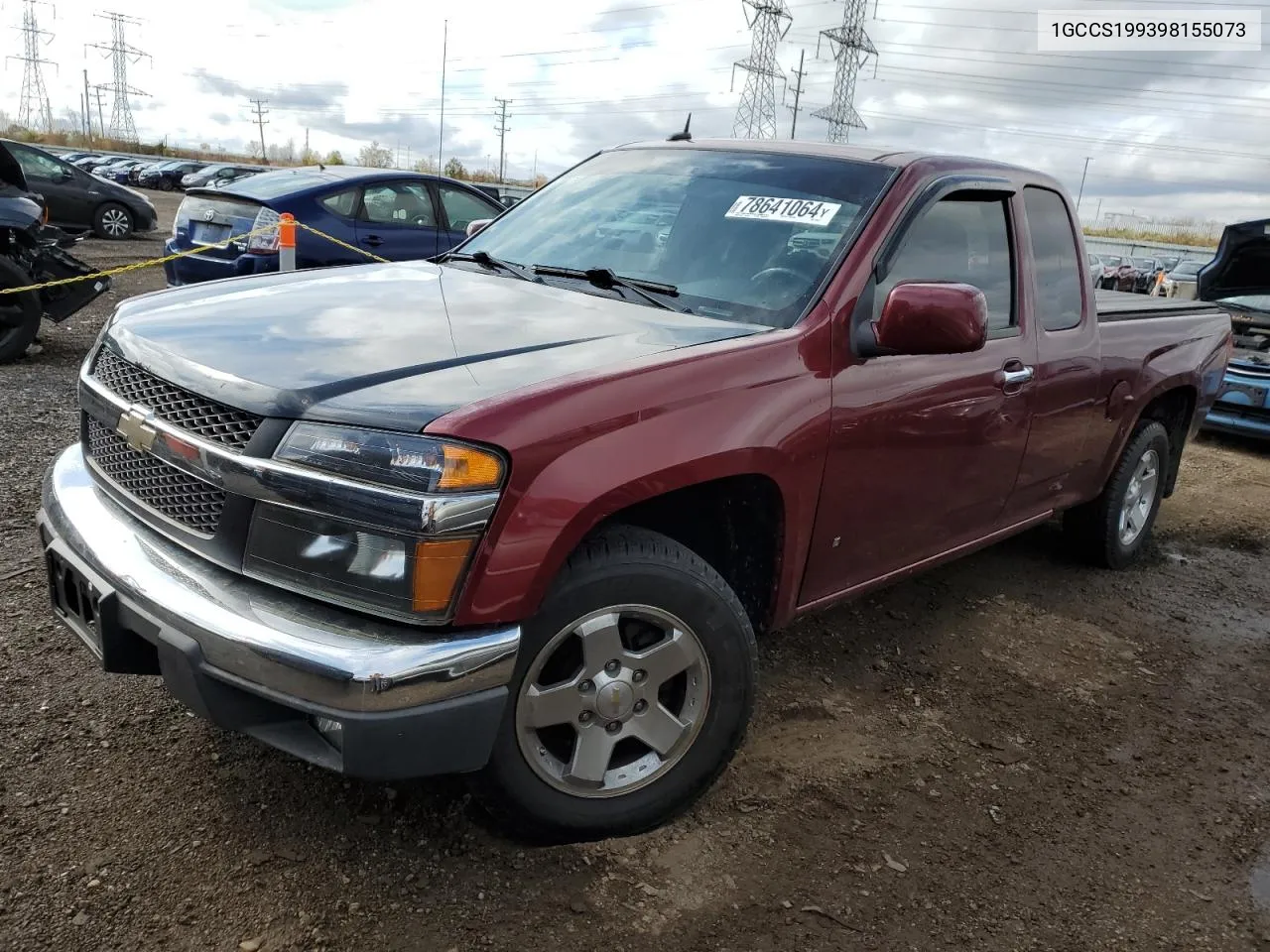 2009 Chevrolet Colorado VIN: 1GCCS199398155073 Lot: 78641064